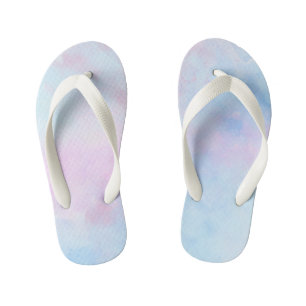 Dreamweaver Waterverf Pink Blue Turquoise Kinder Teenslippers