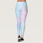 Dreamweaver Waterverf Pink Blue Turquoise Leggings (Achterkant)