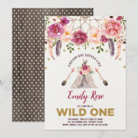 Dreamweaver WILD ONE Boho Floral Birthday Party