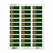 Dreamweaver Zinnia Flower Address Label (Full Sheet)