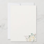 Dreamwhite Winter Floral Bridal Brunch Invitation (Dos)