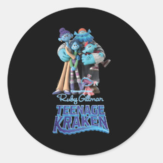 Dreamworks Ruby Gill Nage Kraken The Gills Ronde Sticker