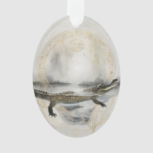 Dreamwoven Guardian Alligator Ornament (voorkant)