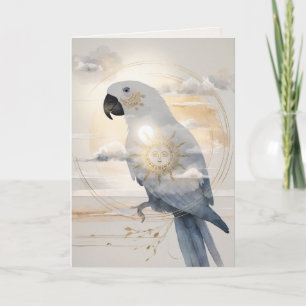 Dreamwoven Guardian Parrot Greeting Card Kaart