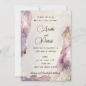 Dreamy Aquarella Faire-part de mariage (Devant)