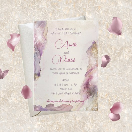 Dreamy Aquarella Faire-part de mariage