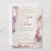 Dreamy Aquarella Faire-part de mariage (Devant)