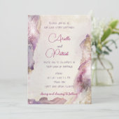 Dreamy Aquarella Faire-part de mariage (Debout devant)