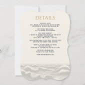 Dreamy Blue Beach avec détails Faire-part de maria (Dos)