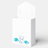 Dreamy Blue Cloud Nine Boy Baby shower Bedankdoosjes (Geopend)