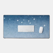 Dreamy Blue Starry Sky Desk Mat (Clavier et souris)