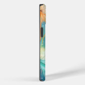 Dreamy Blue Yellow Dandelions iPhone / coque ipad (Verso / Droite)