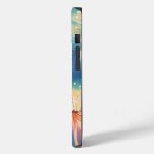 Dreamy Blue Yellow Dandelions iPhone / coque ipad (Verso / Gauche)