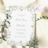 Dreamy botanical greenergie Faire-part de mariage