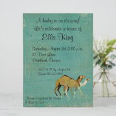 Dreamy Camels Baby Invitation (Debout devant)
