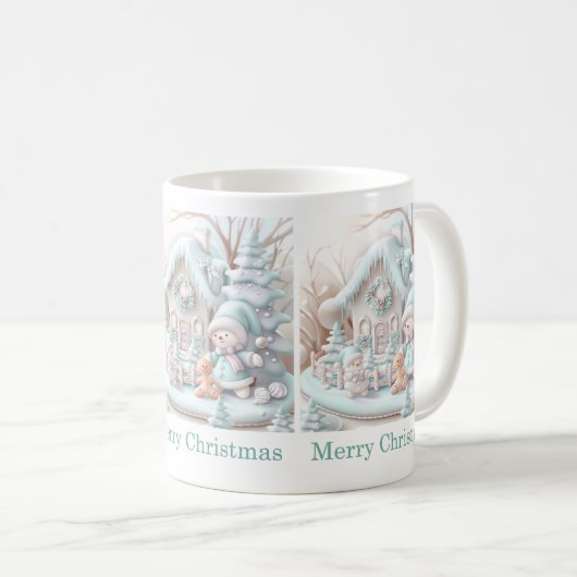 Dreamy Christmas Gingerbread Maison Mug (Devant droit)