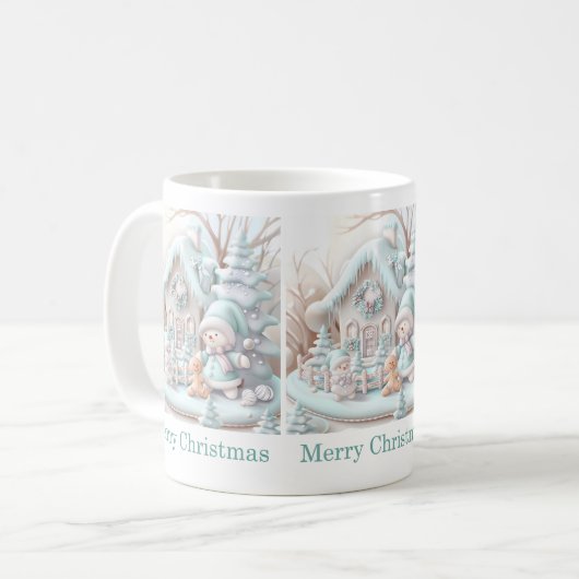 Dreamy Christmas Gingerbread Maison Mug (Devant gauche)