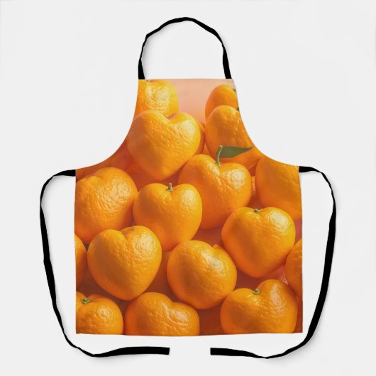 Dreamy Citrus Heart Schort (Voorkant)
