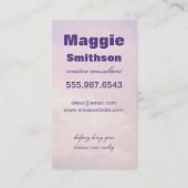 Dreamy Cloud Créative Consultant Carte de visite (Dos)