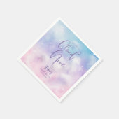 Dreamy Cloud Nine Meisje Baby shower Servet (Hoek)