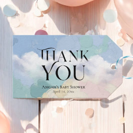 Dreamy Cloud Nine Pastel Bedankt Cadeaulabel