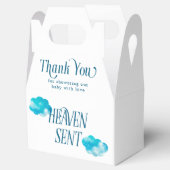 Dreamy Clouds Heaven heeft Boy Baby shower gestuur Bedankdoosjes (Geopend)