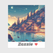 Dreamy Coastal Night Sticker (Vel)