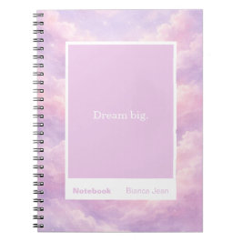 Dreamy Cotton Candy Cloudscape Block Quote Classic Notitieboek