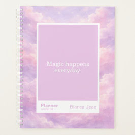 Dreamy Cotton Candy Cloudscape Block Quote Large Planner
