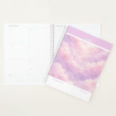 Dreamy Cotton Candy Cloudscape Modern Large Planner (Display)