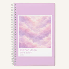 Dreamy Cotton Candy Cloudscape Photo Swatch Small Notitieboek