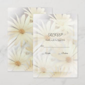 Dreamy Daisies 2 carte RSVP (Devant / Derrière)