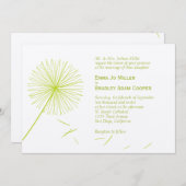 Dreamy Dandelion Faire-part de mariage - Meadow Gr (Devant / Derrière)