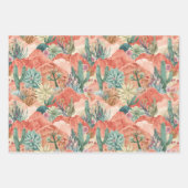 Dreamy Desert Bloom Abstract Collage Inpakpapier Vel (Voorkant 3)