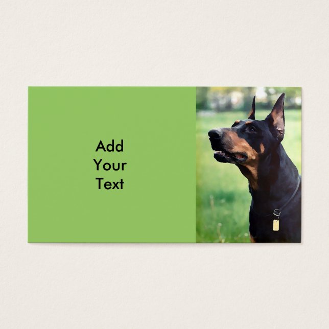Dreamy Doberman Pinscher Peinture Visage (Devant)