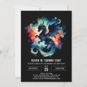 Dreamy Dragon Birthday Printable Kaart