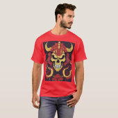 Dreamy Dragon Skull T-Shirt Design (Devant entier)