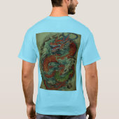 Dreamy Dragon Watercolor T-Shirt Design (Dos)