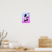 Dreamy Elegance : Poster de réflexion tranquille d (Cuisine)
