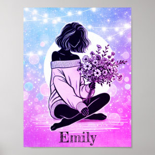 Dreamy Elegance : Poster de réflexion tranquille d
