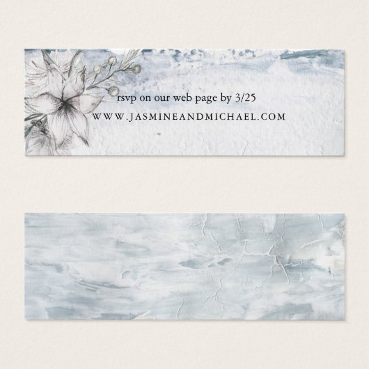 Dreamy Floral | Carte de site Mariage (Devant & derrière)