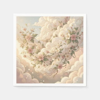 Dreamy Floral Clouds Cherry Blossom Servet