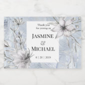 Dreamy Floral | Étiquette Mariage de vin mousseux (Étiquettes simples)