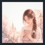 Dreamy Floral Girl Aesthetic Photo Print –<br><div class="desc">A beautiful photo print featuring a dreamy floral illustration with soft pastel colors and delicate flowers. This calming and artistic design creates a peaceful aesthetic that looks perfect as wall décor. Ideal for bedrooms, study spaces, or creative corners, this elegant artwork adds a soft romantic touch to any room. The...</div>