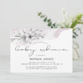 Dreamy Floral | Invitation Baby shower (Debout devant)