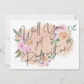 Dreamy Floral Soyez Prêt Avec Ma Carte (Devant)