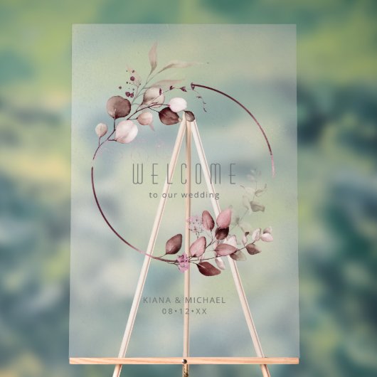 Dreamy Foliage Mariage Bienvenue Bourgogne ID817 (Neutre)