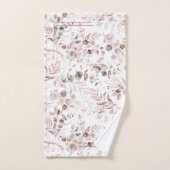 Dreamy Foliage Motif Blush ID817 (Serviette à main)