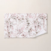 Dreamy Foliage Motif Blush ID817 (Serviette à main)