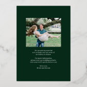Dreamy Frame FOIL Wedding Enregistrer La Carte Dat (Verso)